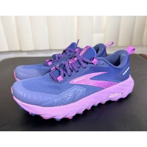 Brooks Cascadia Trail Running Shoes Womens 6.5 Blue Purple Hiking